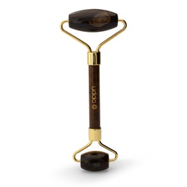 UDDO – Tigerauge-Gesichtsmassageroller – Naturstein-Massagegerät, reduziert Schwellungen und Falten, verbessert die Durchblutung, entspannt und strafft die Haut, Gua sha stein, Gesichtsroller