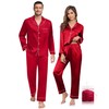 YOPUGEE Men Pajamas Set Soft Longsleeve Pjs 2 Piece Classic