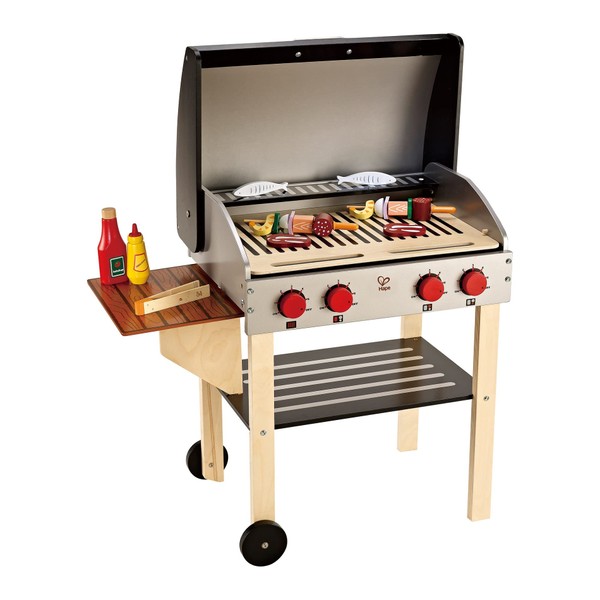 Hape Wooden Gourmet Grill and Shish Kabob| Pretend Playset Cooking