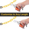 sourcing map Plastic Chain Links, 1.3-Inch 10 Foot Plastic Barrier
