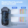 Alopee 1 Set (2pcs) Model 3 Sunshade Roof Colorful Ice