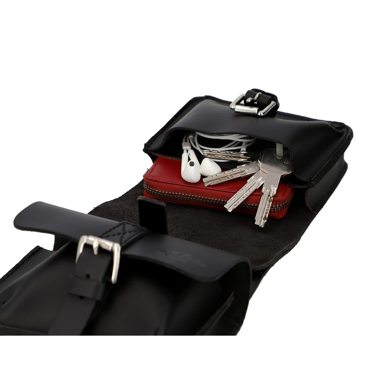 Gusti Arie den H. Frame Bag Leather Pannier Rack Double