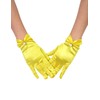 QRBTSCL Women's Short Satin Gloves for Wedding Wrist Short Evening