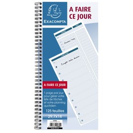 Exacompta 5380E Spiral Bound Notebook 125 Sheets 14 x 29.7 cm