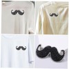 SEWACC 2pcs Beard Iron Patches Glitter Embroidery Repair Patches for