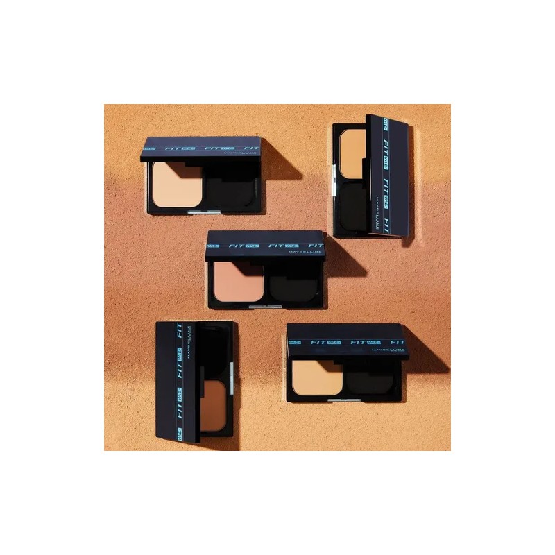 Maybelline Base Maquillaje Polvo Fit Me, control brillo, protector solar,
