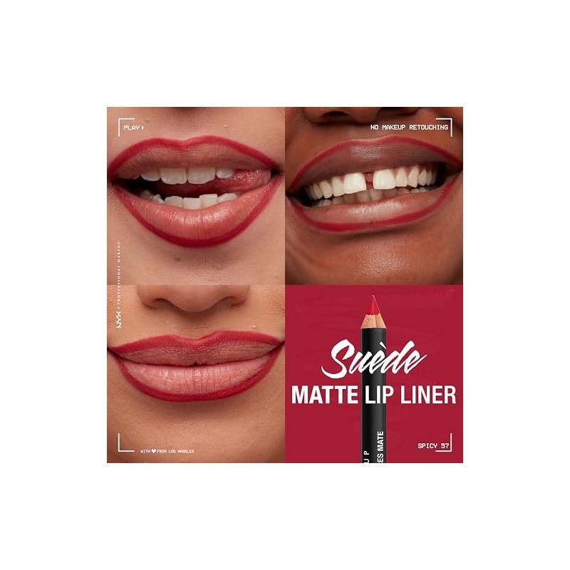 NYX Professional Makeup, Suede Matte, Lápiz delineador de labios, Tono