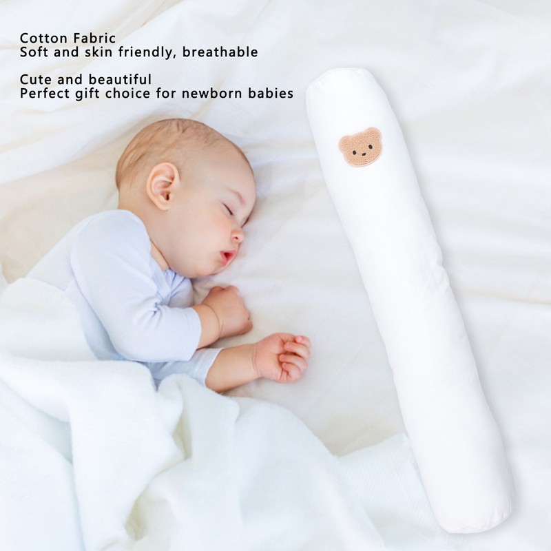 Multifunctional Baby Bolster Soft Breathable Cotton Cute Bear Pattern Infant