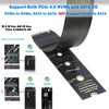 RIITOP M.2 NVMe Extension Cable, NVMe Extender for Both M
