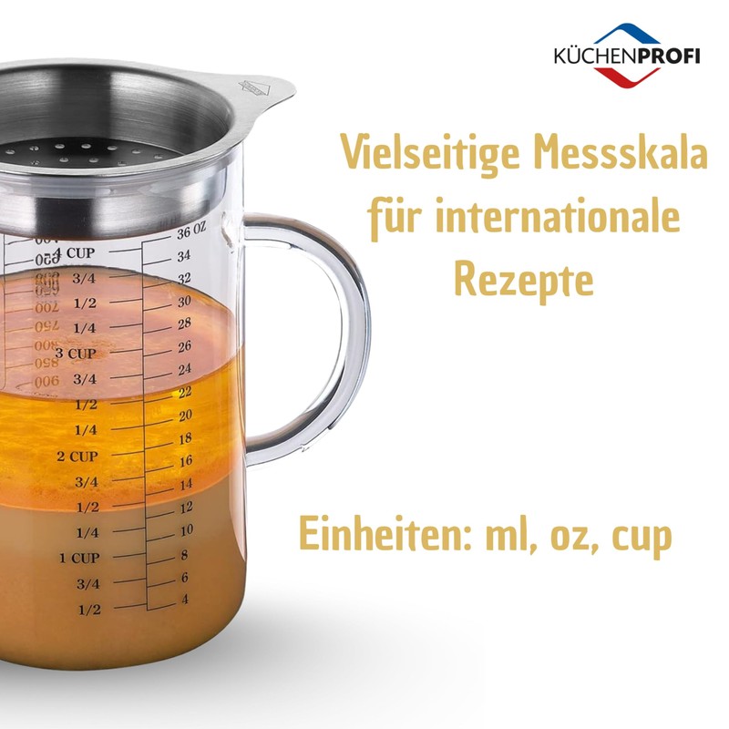 Küchenprofi Glass/Stainless Steel Gravy Separator