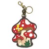 Chala Pal Mushroom Vegan Leather Key Fob/Coin Purse
