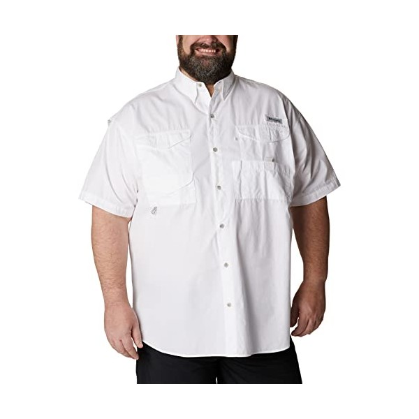 Columbia Men's Standard Bonehead SS Shirt, White, Small