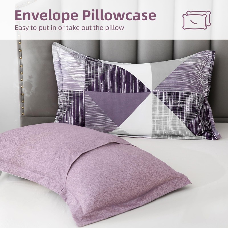Duvet Cover Set Double Size Geometry Beddding Set with pillowcases