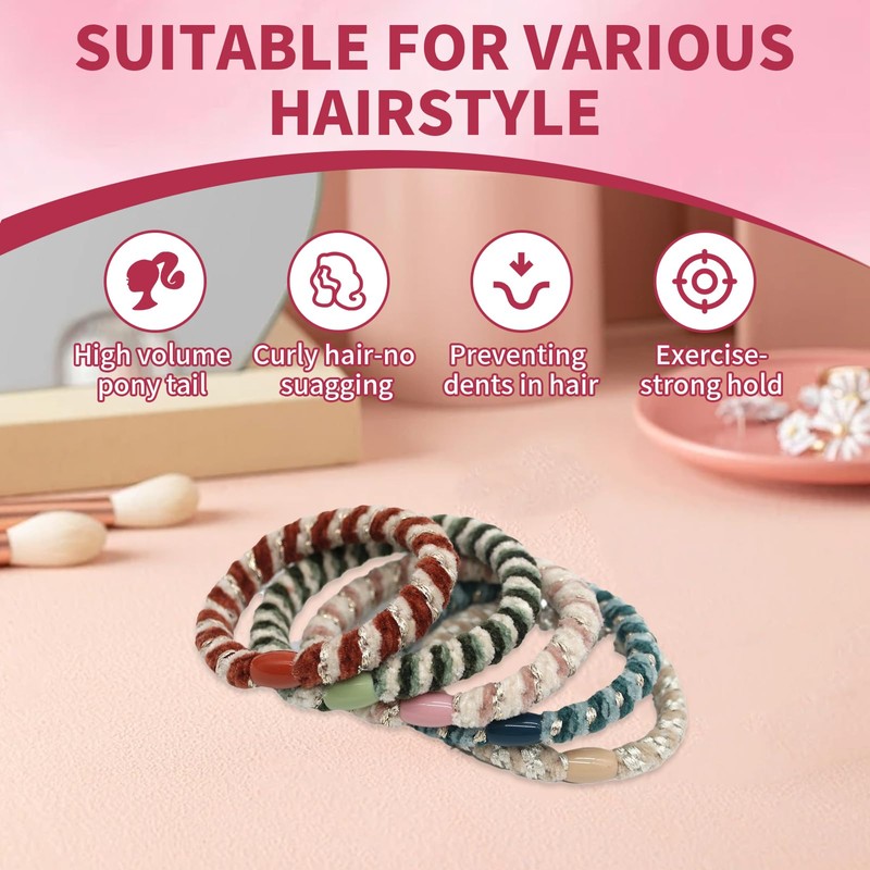 Katyjun Pack of 20 Hair Bands Elastic Stylish Hair Scrunchies