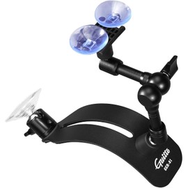 GUITTO - Soporte de guitarra ajustable con ventosa y rótula - Taburete de pie de guitarra clásica - Soporte ergonómico para guitarras acústicas y ukeleles (GGR-01)