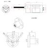 DC24V Self Locking Worm Gear Motor High Torsion Speed Reduction