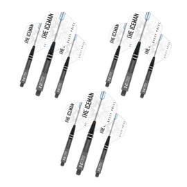 RED DRAGON Hardcore Radical White & Grey Flight & White Nitrotech Stem Combo (4 Sets per Pack)