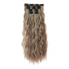 SIPIAO Extensiones De Cabello Con Clip Fibra Sintética 6 Piezas