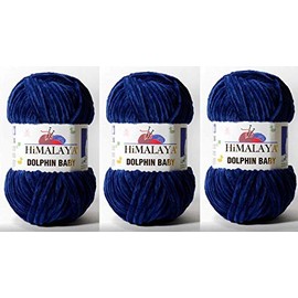 Himalaya Dolphin Baby Yarn 395 Yards 3 x 100 g Super Bulky Baby Blanket Yarn (80321)