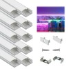 Muzata 10Pack 3.3FT/1M LED Channel Aluminum U Shape Silver LED