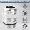 NPT 3/4" Stainless Steel Waterproof Cable Gland IP68 Waterproof Cable