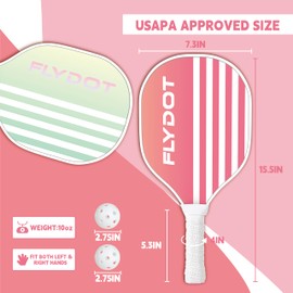 Pickleball Paddles Set of 4,USAPA Approved,4 Indoor&Outdoor Balls, Carrying Bag, 4 Cooling Towels,4 Pack Paddles,Pickleball Paddles Pack Gifts for Beginner&Pro