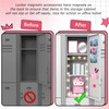 Patelai 11 Pcs Locker Accessories Kit Included Locker Shelf Magnetic