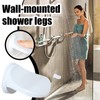 Foot Rest for Shower,Suction Cup PVC Footstool for Wall |
