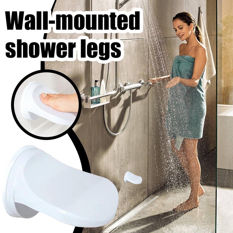 Foot Rest for Shower,Suction Cup PVC Footstool for Wall |