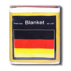 Germany Flag Fleece Blanket 5 ft x 4.2 ft. German Flag Travel Throw Cover Bundesflagge und Handelsflagge