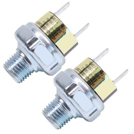 2 Piece Air Pressure Switch 120-150 PSI Tank Mount Thread 1/4" NPT 12V/24V DC Train Horn Valve 120-150psi 1/2 inch Air Compressor Tank Pressure Control Switch