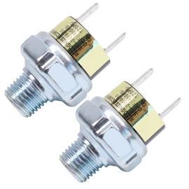 2 Piece Air Pressure Switch 120-150 PSI Tank Mount Thread 1/4" NPT 12V/24V DC Train Horn Valve 120-150psi 1/2 inch Air Compressor Tank Pressure Control Switch