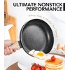 MICHELANGELO Non Stick Frying Pans - 8"+9.5"+11" Nonstick Frying Pan