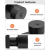 Haidms Black Door Knobs with Deadbolt, Heavy Duty Matte Black