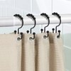 Shower Curtain Hooks, 12 Pcs Stainless Steel Shower Curtain Rings,
