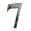 Beautiful 3 Inch Bevelled Edge Polished Chrome Door Number 7
