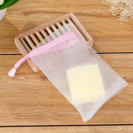 Yueton Bolsas Jabón Malla Espumosa Ideales Limpieza Facial Doble Capa Cordón Ajustable Champú Perfectas Baño Ducha