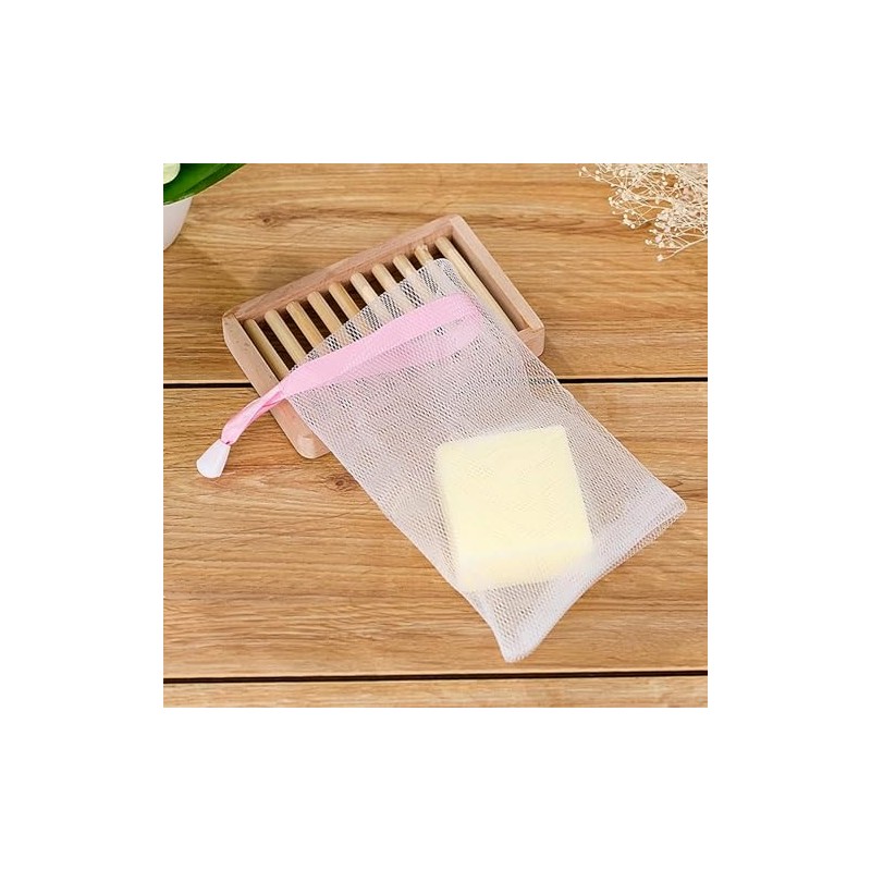 Yueton Bolsas Jabón Malla Espumosa Ideales Limpieza Facial Doble Capa