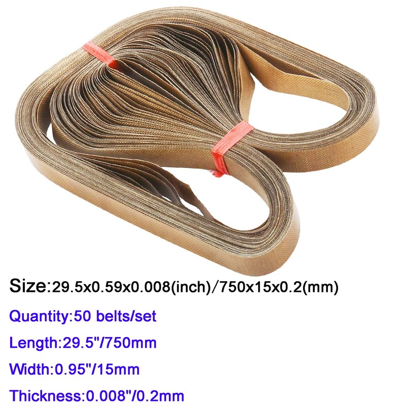 Egofoy 50pcs Band Sealer Belts for FR-900 Continuous Band Sealer,PTFE