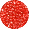 Iooleem Pony Beads (1000pcs Red Glitter) - Beads for Jewelry