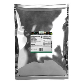 Frontier Co-op Organic Cut and Sifted Lemon Balm Leaf, 1lb - Dried Herb Lemon Balm Loose Leaf Tea - Toronjil, Melissa Tea