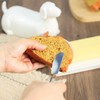 Bicuzat Ceramic Dachshund Butter Dish with Lid, Butter Keeper Butter