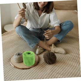 Operitacx 1 Rolle Saftiger Spitzenfaden Thermische Socken Schere Häkeln Strickgarn Häkelset Nadeln Stich Strickmaschine Einfädler Häkelgarn Bausatz Nähen Milch-Baumwoll-garn Baumwolle