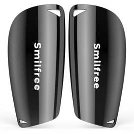 Smilfree Shin Pads Children's Football Mini: Comfortable Shin Pads Football Men - Shin Pads Small for Boys Girls Boys Players Football Games (Black, S)