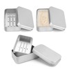 SHENGYIG Pack of 3 Aluminium Soap Box, Soap Dish with
