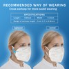 Hotodeal KN95 Face Mask 40 PCs, White, 5 Layers Cup
