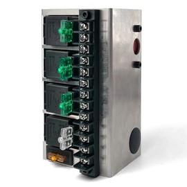 MGI SpeedWare Fused Relay Panel Box and 12vDC Wiring Kit (4 Relay)