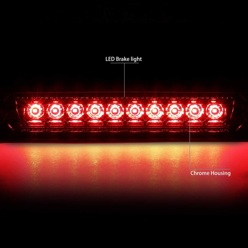 DNA MOTORING 3BL-JCOM06-LED-CH - Luz de freno LED de tercera
