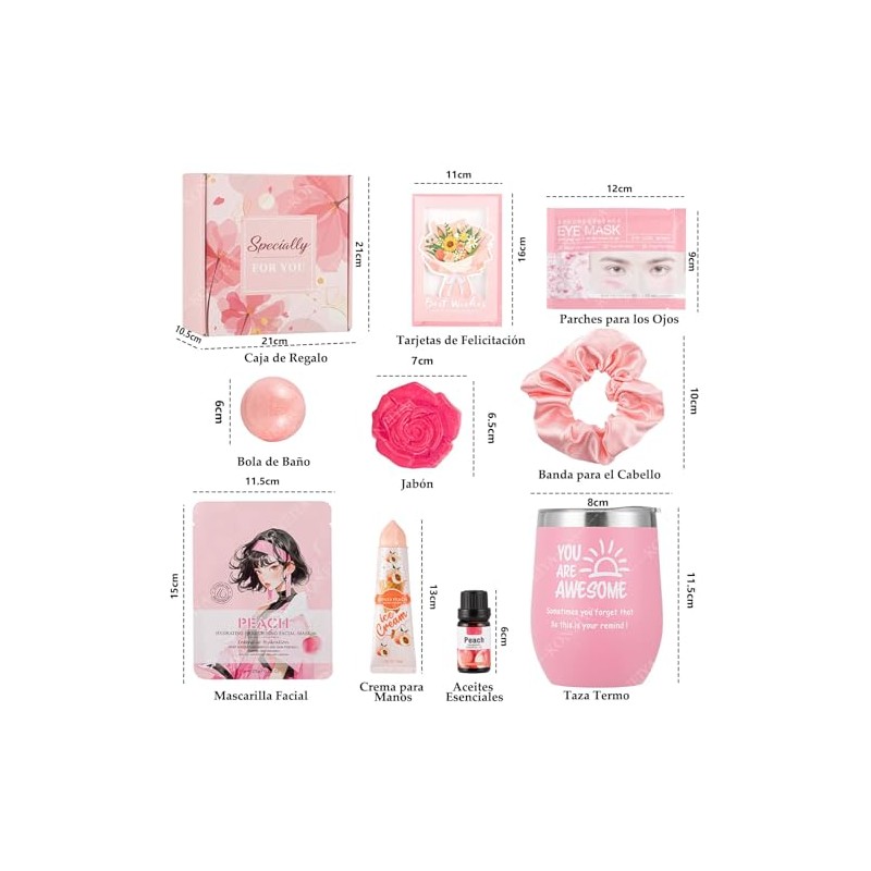 Regalos de Cumpleaños para Mujer, Set de Regalos Funcionales para