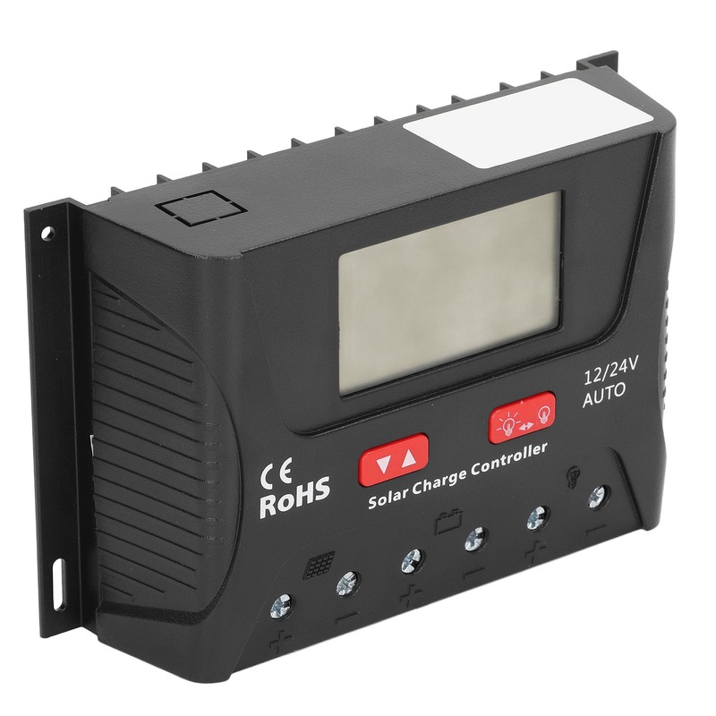 Solar Charge Discharge Controller LCD Display 3 Stage PWM Solar